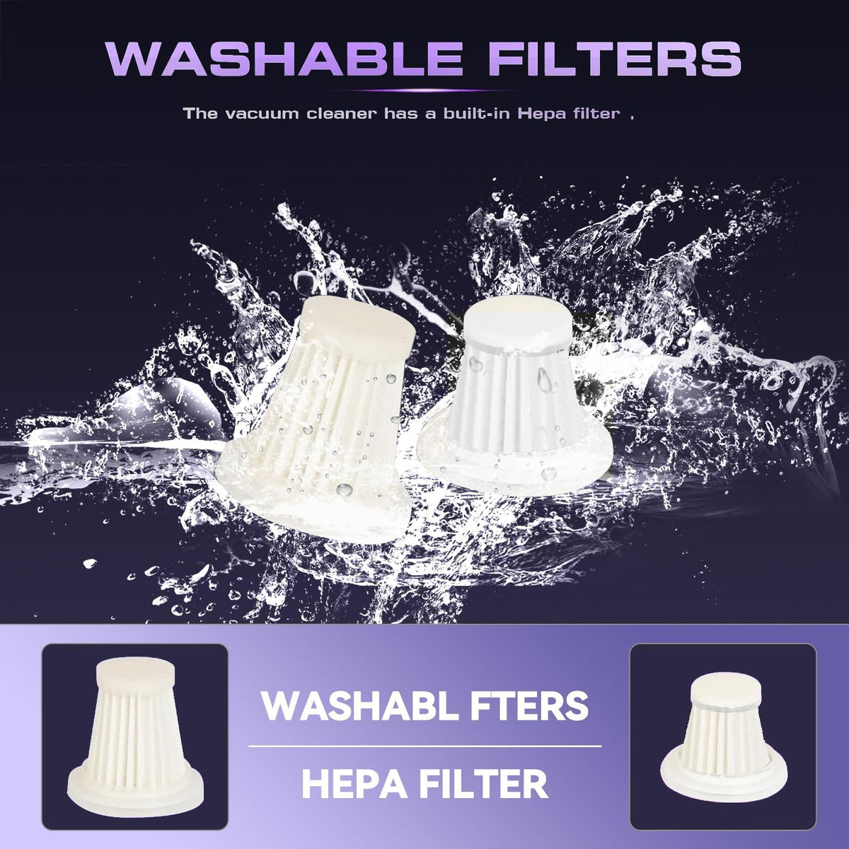 Aspirateur de voiture portable sans fil 4 en 1
