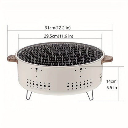 Barbecue coréen portable d'extérieur – Compact et élégant