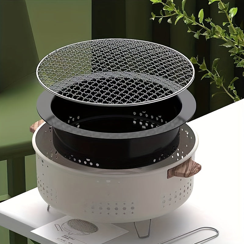 Barbecue coréen portable d'extérieur – Compact et élégant
