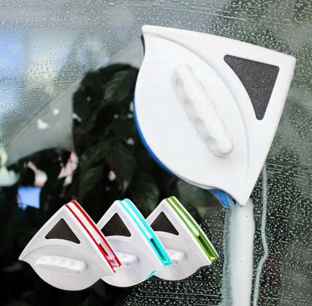 Nettoyeur de vitres magnétique double face et brosse pour nettoyer les plans de travail