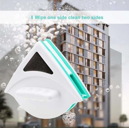 Nettoyeur de vitres magnétique double face et brosse pour nettoyer les plans de travail